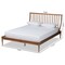 Baxton Studio Abel Traditional Transitional Walnut Brown Finished Wood Platform Bed-Full 192-11498-ZORO - alternate 3